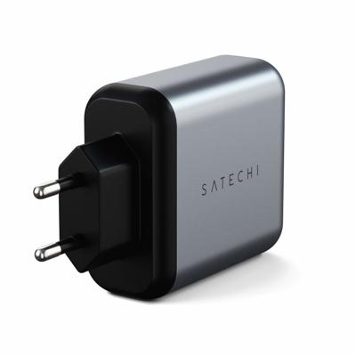 Satechi 2-port wall charger (30W) - Space Gray
