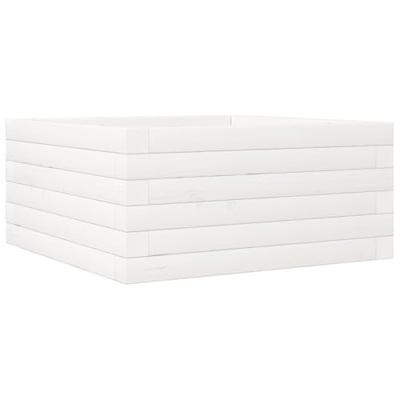 Plantenbak 50x50x23 cm massief grenenhout wit Plantenbak 50x50x23 cm massief grenenhout wit