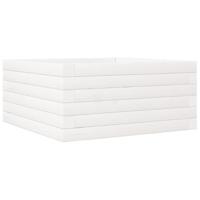Plantenbak 50x50x23 cm massief grenenhout wit - thumbnail
