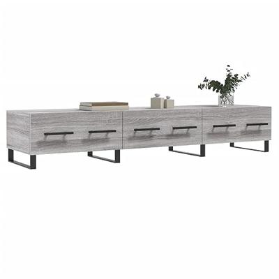 Tv-meubel 150x36x30 cm bewerkt hout grijs sonoma eikenkleurig