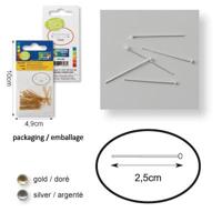 Vaessen Creative • nietstift 25mm 70pcs silver - thumbnail