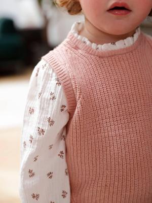 2-in-1 trui baby roze (poederkleur) 2-in-1 trui baby roze (poederkleur)