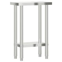 Keukenwerktafel 55x30x85 cm roestvrij staal - thumbnail