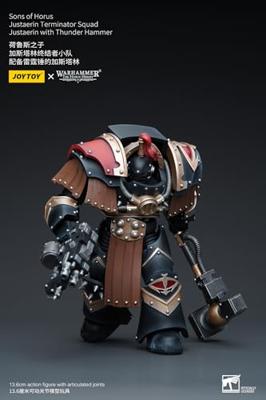 Warhammer The Horus Heresy Action Figure 1/18 Sons of Horus Justaerin Terminator Squad Justaerin with Thunder Hammer 12 cm Warhammer The Horus Heresy Action Figure 1/18 Sons of Horus Justaerin Terminator Squad Justaerin with Thunder Hammer 12 cm