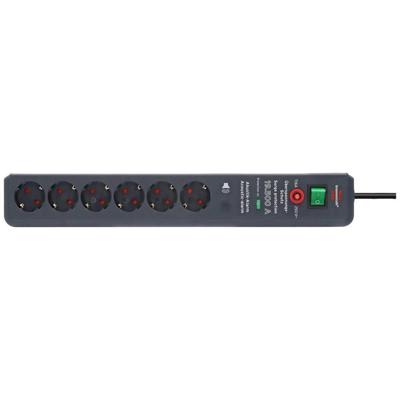 Brennenstuhl Secure-Tec 19500A +surge protection 6x stekkerdoos Brennenstuhl Secure-Tec 19500A +surge protection 6x stekkerdoos