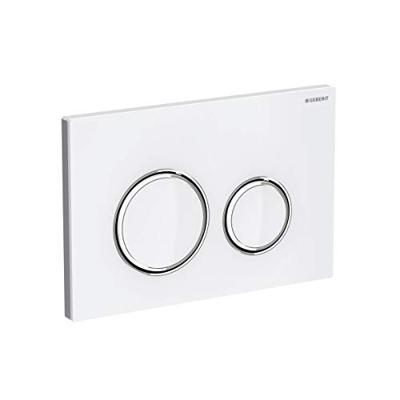 Geberit Sigma 50 (ex Sigma 21) bedieningspaneel glas wit/chroom/glas wit voor Sigma reservoirs 8cm (UP720) en 12cm (UP320)