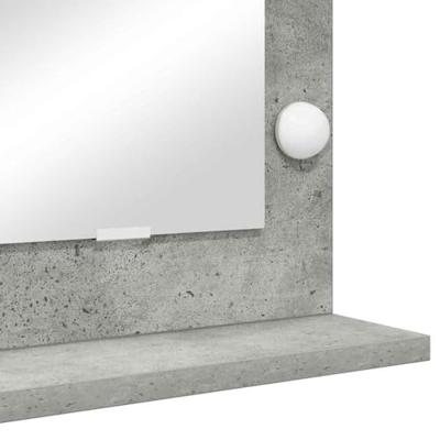 VidaXL Schmink spiegel rechthoekig beton grijs 100 x 55 x 18 cm