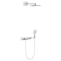Grohe Rainshower SmartControl 360 Mono douchesysteem met douchethermostaat met Rainshower hoofddouche met douchearm 45cm + Power&Soul handdouche130 chroom 26446000 - thumbnail