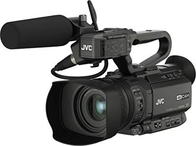 JVC GY-HM180E (sleuf voor geheugenkaarten), zwart