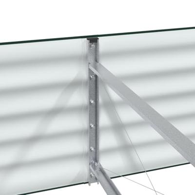 Verhoogde plantenbak Groen 240 x 80 x 44 cm Staal Verhoogde plantenbak Groen 240 x 80 x 44 cm Staal