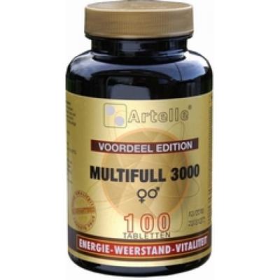 Artelle Multifull 3000 Tabletten Vitaliteit/Weerstand 100Tabletten