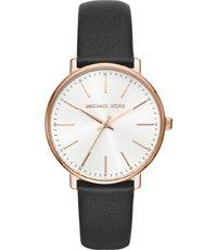 Horlogeband Michael Kors MK2834 Leder Zwart 18mm Horlogeband Michael Kors MK2834 Leder Zwart 18mm