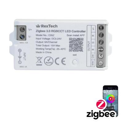 Hue compatible - Losse Zigbee controller - RGBWW ledstrips bedienen met Philips Hue