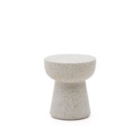 Kave Home Ronde Bijzettafel 'Pada' Terrazzo, 40cm, kleur Wit - thumbnail