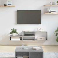 TV-stand 120x25x28,5cm Bewerkt hout - thumbnail