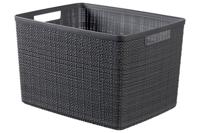 Curver jute mandje L 20 liter donkergrijs - thumbnail