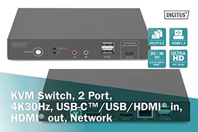 Digitus DS-12901 KVM-switch Zwart Digitus DS-12901 KVM-switch Zwart