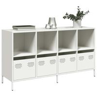 Dressoir 135x39x73,5 cm koudgewalst staal wit - thumbnail