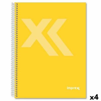 Schrift Imprex Geel Din A4 80 Lakens (4 Stuks)