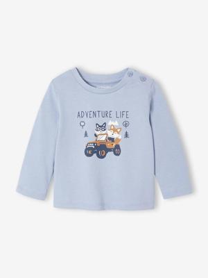 Decoratief T-shirt babyjongen blauw Decoratief T-shirt babyjongen blauw
