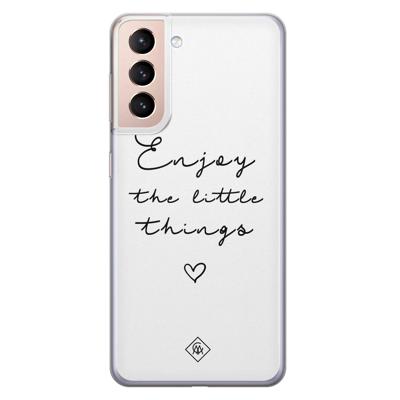 Samsung Galaxy S21 siliconen hoesje - Enjoy life