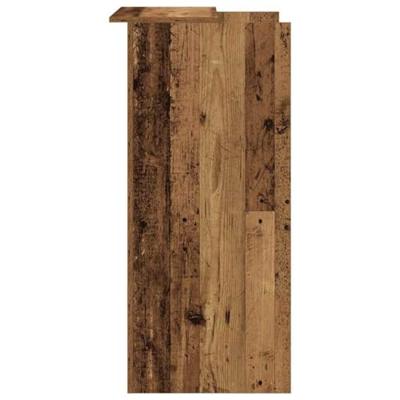 Receptiebalie 55x50x103,5 cm bewerkt hout oud houtkleurig Receptiebalie 55x50x103,5 cm bewerkt hout oud houtkleurig