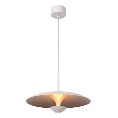 Lucide KENNETH - Hanglamp - Ø 40 cm - LED Dimb. - 1x12W 2700K - Wit | Premium