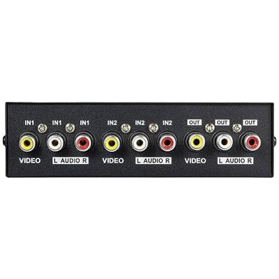 SpeaKa Professional SP-11175216 Composite-switch 2 poorten Met audiopoorten SpeaKa Professional SP-11175216 Composite-switch 2 poorten Met audiopoorten