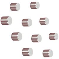 Sigel Neodymium magneet C5 Strong (Ø x h) 10 mm x 10 mm Cilinder Zilver 10 stuk(s) BA701 - thumbnail