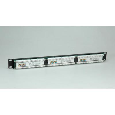 VALUE Cat.5e (Class D) 19 Patchpanel, 24 Poorten, onafgeschermd, zwart