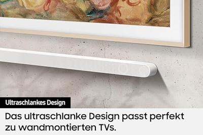 Samsung Ultra Slim Soundbar HW-S811GD Surroundsysteem Wit Bluetooth, Dolby Atmos, WiFi, Wandbevestiging, Spraakbesturing