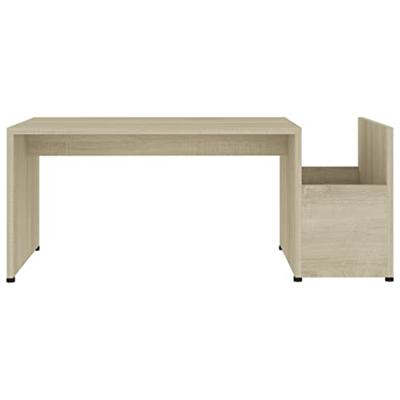 VidaXL Salontafel 90x45x35 cm bewerkt hout sonoma eikenkleurig VidaXL Salontafel 90x45x35 cm bewerkt hout sonoma eikenkleurig