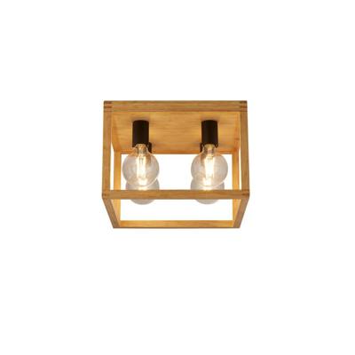 Searchlight Plafondlamp HoutSquare - 54742-4NA