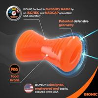 Hondenspeelgoed - BIONIC - Bot - Maat Medium 12 cm - Ultrasterk rubber - lood-, BPA- en ftalaatvrij - thumbnail