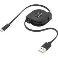 Renkforce RF-4352332 USB-kabel USB 2.0 USB-A stekker, USB-micro-B stekker 0.80 m Zwart - thumbnail