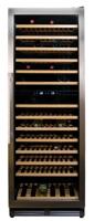 Vinata Presanella Wijnklimaatkast Vrijstaand en onderbouw - Zilverkleurig - Wijnkoelkast 154 flessen - 171 x 59.8 x 68.5 - thumbnail