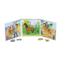 Goki magnetisch legpuzzelboek paardenstal, 40st. - thumbnail