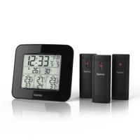 Hama weerstation ews-trio met drie sensoren zwart - thumbnail