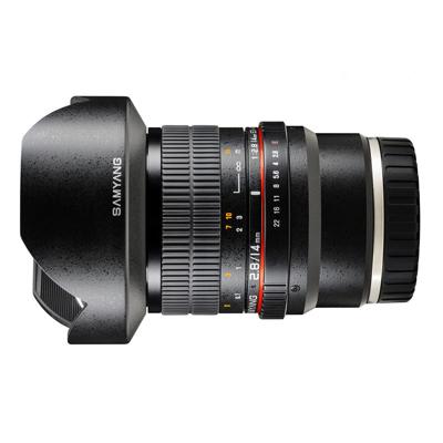 Samyang 14 mm/F 2.8 ED AS IF UMC lens DSLR Sony E handmatige focus fotoobjectief, groothoeklens, zwart