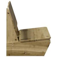 Tuinstoelen 2 st 60x64x70,5 cm gempregneerd hout - thumbnail