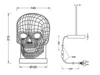 Trio Tafellamp plexiSkull schedel - R52461106 - thumbnail