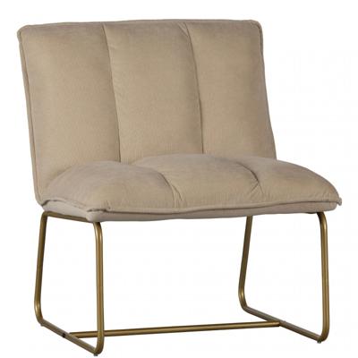 WOOOD Fauteuil 'Fie' Rib, kleur Zand