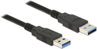 Delock USB-kabel USB 3.2 Gen1 (USB 3.0 / USB 3.1 Gen1) USB-A stekker, USB-A stekker 2.00 m Zwart Vergulde steekcontacten 85062