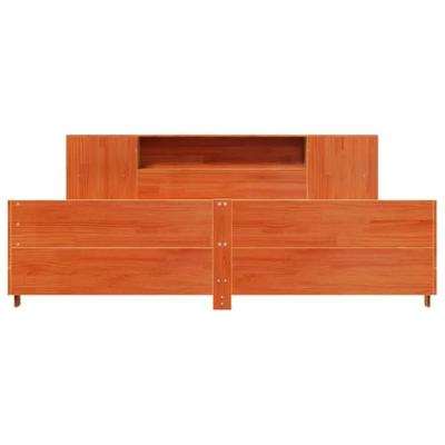 Bedframe zonder matras massief grenenhout wasbruin 180x200 cm Bedframe zonder matras massief grenenhout wasbruin 180x200 cm