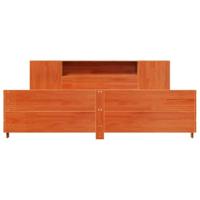 Bedframe zonder matras massief grenenhout wasbruin 180x200 cm - thumbnail