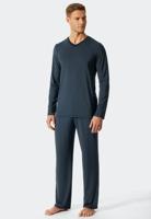 Schiesser Schiesser Pyjama lang dark blue 176698 48/S - thumbnail
