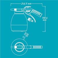 HAZET Soda straalpistool 9045P-1 · Lengte: 247 mm - thumbnail