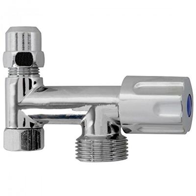 Kirchhoff Extra ventiel voor apparaataansluiting, chroom, 3/8"H x 3/4"ET x 3/8"I x 10 mmQ, met terugslagklep - 986294148