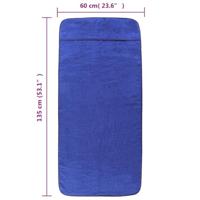 VidaXL Strandhanddoeken 2 st 400 g/m² 60x135 cm stof koningsblauw - thumbnail