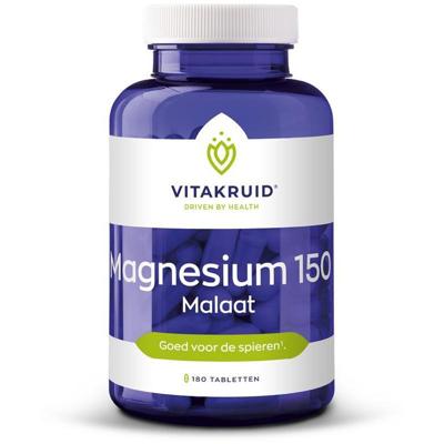 Vitakruid Magnesium 150 Malaat met Vitamine B6 (P-5-P) 180